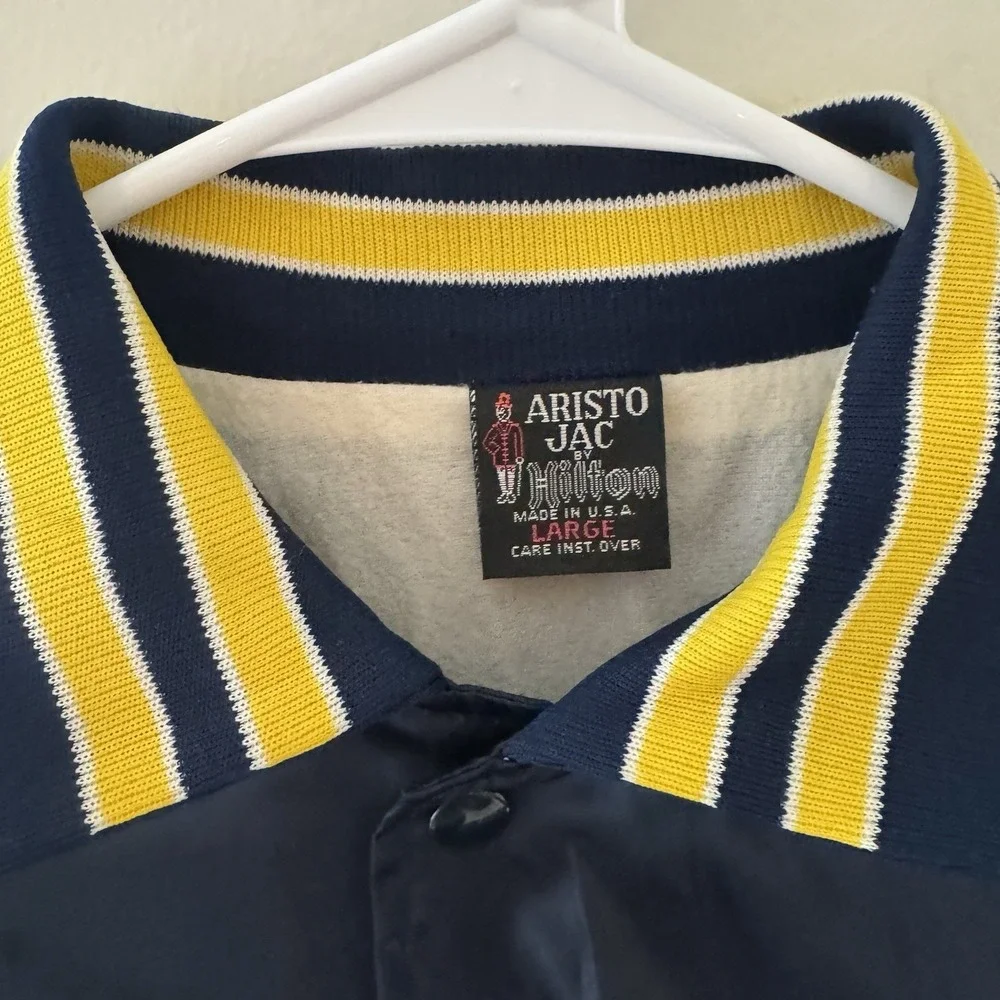 Vintage Satin Jacket Aristo Jac by Holton Karate Studio Large USA Olympic Retro